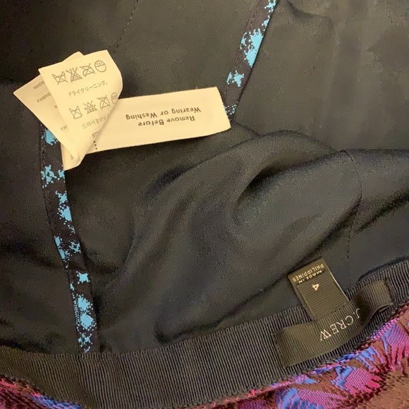 J. Crew vibrant jacquard skirt EUC 4 - Picture 5 of 5